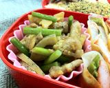 にんにくの芽と豚肉のスイートチリ炒め作り方6写真