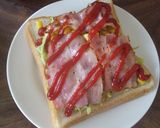 カレー味☆ボリューム満点キャベツトースト作り方4写真