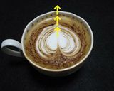 簡単ハートのカプチーノ・コンカカオ作り方10写真