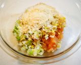 ✿鶏ひき肉と葱の味噌照り焼きハンバーグ✿作り方1写真