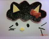 キティちゃん　鬼バージョン　キャラ弁作り方1写真