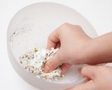 簡単で美味しい！高菜の白玉ぜんざい作り方1写真