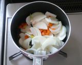 ほっこり～ん｡+✿かぶの味噌ミルクスープ作り方4写真