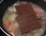 チョコ入りの、バレンタインビーフシチュー作り方3写真