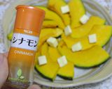 レンジdeシナモン&バターかぼちゃ作り方2写真