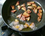 カリカリ☆塩漬け豚とほうれん草の炒め物作り方4写真