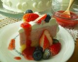 ✿かわいいピンクのいちごムースケーキ✿作り方15写真