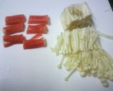 えのき＆カニカマあんかけ豆腐作り方1写真