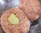 びっくりドンキー風チーズ2種のハンバーグ作り方4写真