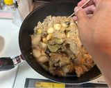 なすと里芋と豚肉のみぞれ生姜あんかけ炒め作り方8写真