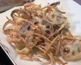 揚げ根菜の和風ペペロンチーノ作り方1写真