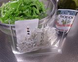 水菜とちりめんじゃこのサラダ作り方1写真