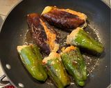おかんレシピ𓀤𓀣茄子とピーマンの肉詰め作り方9写真