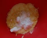 バレンタインケーキをシュレッダーチーズで作り方2写真