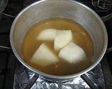 体温めレシピ、蕪と鱈の煮物(生姜風味)作り方4写真