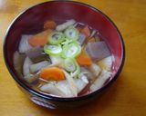 ヘルシー！野菜たっぷりけんちん汁作り方5写真