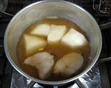 体温めレシピ、蕪と鱈の煮物(生姜風味)作り方5写真