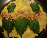 青ジソと桜エビのしょうゆ味つけ卵焼き作り方2写真