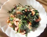 金時草とベーコンの、ウエイパー味作り方4写真