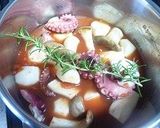 たこと里芋と豆のトマト煮作り方4写真