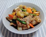 鶏もも肉とゴロゴロ野菜の甘辛オイスター炒め作り方9写真