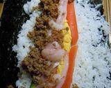 節分だ！肉入り恵方巻がぶり作り方3写真