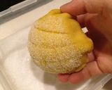HB＊バター不使用♥かぼちゃメロンパン作り方7写真