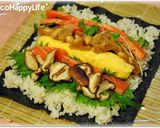 ☆鬼は外、豆は内?豆ぽんジュレ恵方巻き☆作り方5写真