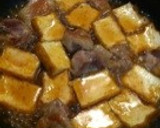 簡単♥鶏肉と厚揚げの焼き煮（弁当に☆）作り方3写真