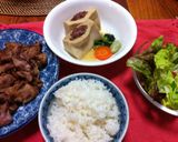豚肩薄切り肉で味噌漬、ゴボウと人参添え作り方4写真