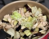 鶏肉とナスとキャベツのトマトソース煮込み作り方4写真