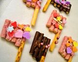 デコポッキー♡♥愛の旗♡♥作り方4写真