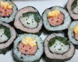節分に☆簡単可愛い鬼&おたふく巻き寿司作り方4写真