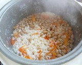 節分の残った炒り豆(節分豆)で　豆ご飯作り方3写真