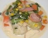 ∮里芋とコーン♡具だくさんの豆乳スープ∮作り方7写真