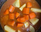 赤缶で手羽元出汁のミルクスープカレー！作り方4写真