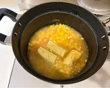とうもろこしと鮭の炊き込みバターご飯作り方2写真