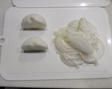 新玉ねぎとさくらかいわれの酢の物作り方1写真