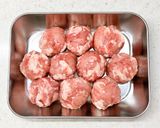 豚こま丸め焼き♡にくにく甘辛ボール作り方3写真