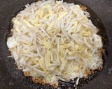 簡単！　もやしのチーズ焼き　ガレット作り方4写真