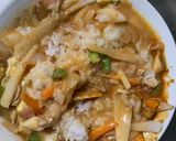 お一人様野菜たっぷり簡単タコス味白菜炒飯作り方15写真