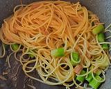 アスパラのバター焼きとなめ茸のパスタ作り方6写真