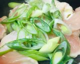 鶏肉と長ネギのねぎま炒め作り方1写真