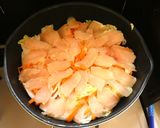 白菜と鶏むね肉の重ね蒸し作り方5写真