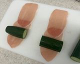 クリームチーズときゅうりの生ハム巻き作り方3写真