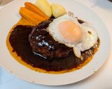 肉肉しい目玉焼きハンバーグ作り方15写真