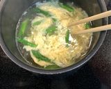 春✿*アスパラとふわふわ玉子のスープ作り方5写真