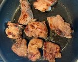 夕食おつまみ肉料理★スペアリブの照り焼き作り方5写真