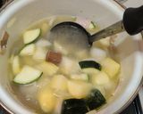【ワンパン】ゴロゴロ野菜のコンソメスープ作り方5写真
