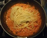 ☆蟹のトマトクリームパスタ☆作り方5写真